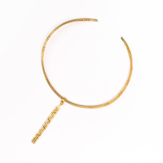 Bamboo Bellina Aretes y Collar